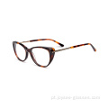 Moda Novo estoque Rim Full Cat Eye Acetato EyeGlasses Frames